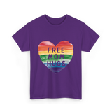 Free Mom Hugs LGBTQ Pride T-Shirt - Purple