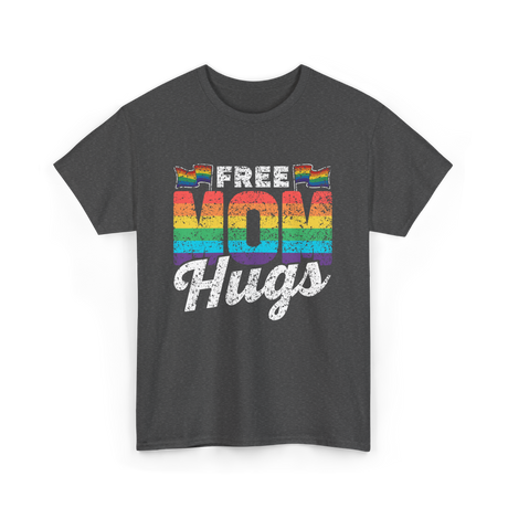 Free Mom Hugs LGBTQ Pride T-Shirt - Dark Heather