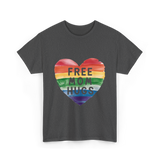 Free Mom Hugs LGBTQ Pride T-Shirt - Dark Heather