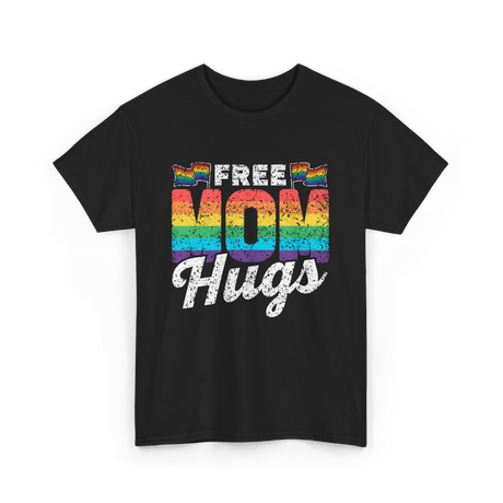 Free Mom Hugs LGBTQ Pride T-Shirt - Black