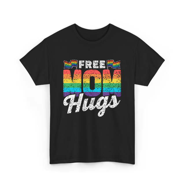 Free Mom Hugs LGBTQ Pride T-Shirt - Black