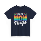 Free Mom Hugs LGBTQ Pride T-Shirt - Navy