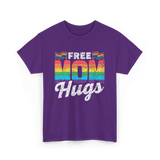 Free Mom Hugs LGBTQ Pride T-Shirt - Purple