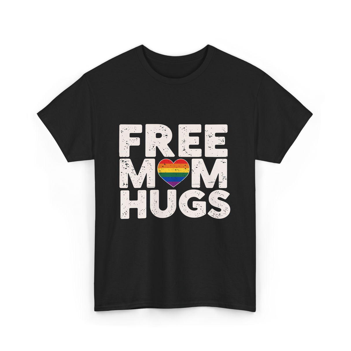 Free Mom Hugs Pride Love T-Shirt - Black