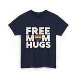 Free Mom Hugs Pride Love T-Shirt - Navy