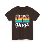 Free Mom Hugs Pride Mother T-Shirt - Dark Chocolate