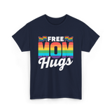 Free Mom Hugs Pride Mother T-Shirt - Navy