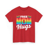 Free Mom Hugs Pride Mother T-Shirt - Red