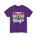 Free Mom Hugs Pride Mother T-Shirt - Purple