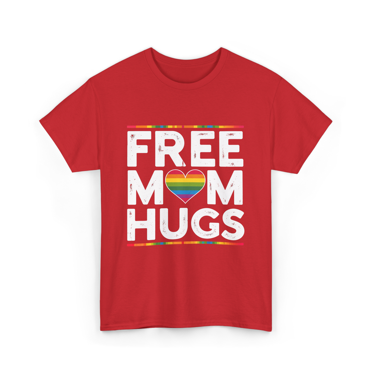 Free Mom Hugs Pride T-Shirt - Red