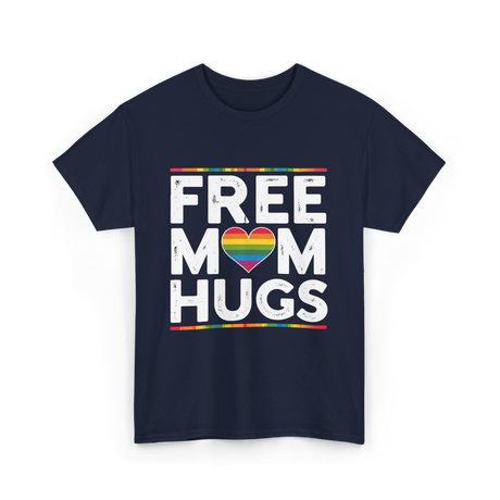 Free Mom Hugs Pride T-Shirt - Navy