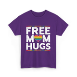 Free Mom Hugs Pride T-Shirt - Purple