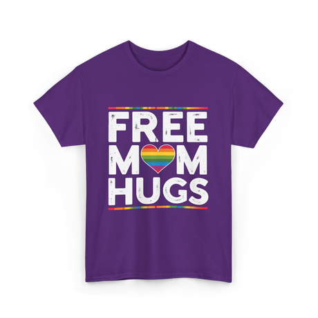 Free Mom Hugs Pride T-Shirt - Purple