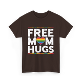 Free Mom Hugs Pride T-Shirt - Dark Chocolate