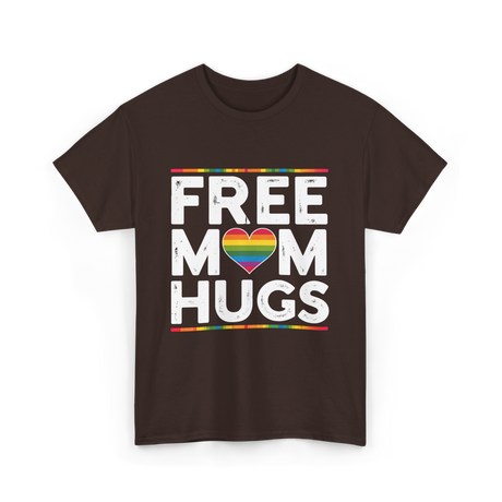 Free Mom Hugs Pride T-Shirt - Dark Chocolate