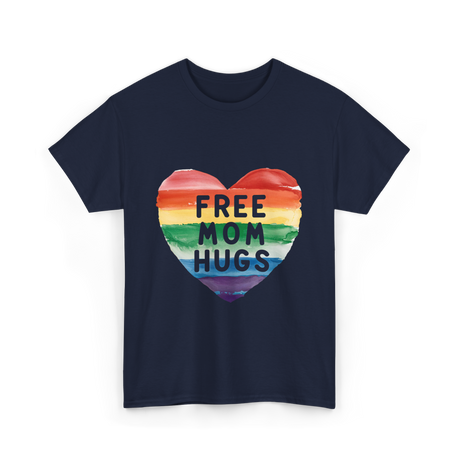 Free Mom Hugs Pride T-Shirt - Navy