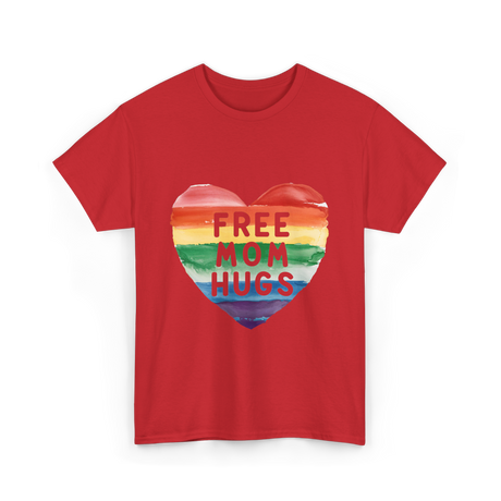 Free Mom Hugs Pride T-Shirt - Red
