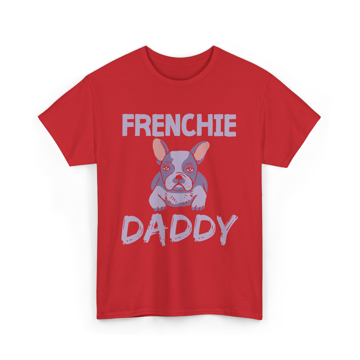 Frenchie Daddy Bulldogs T-Shirt - Red