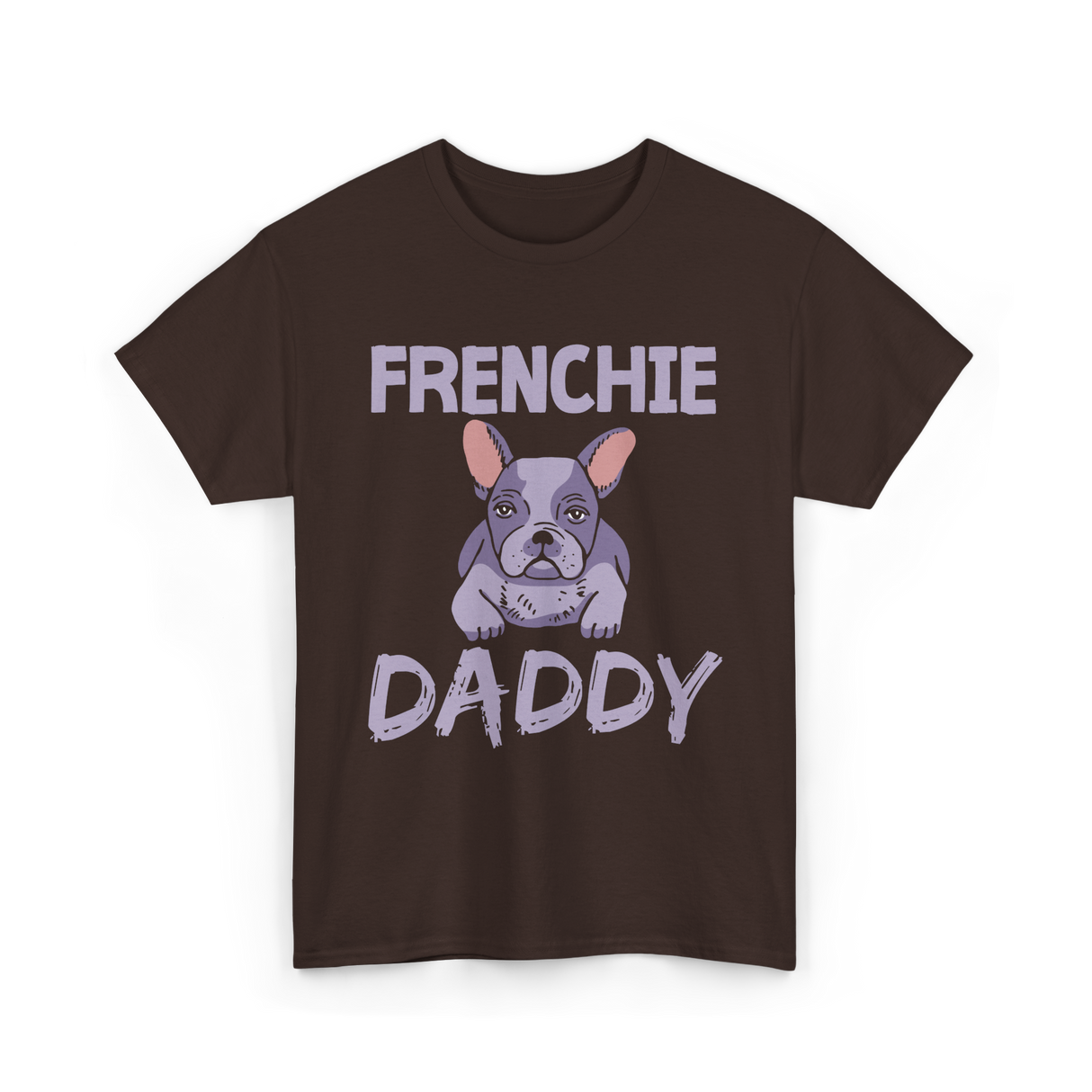 Frenchie Daddy Bulldogs T-Shirt - Dark Chocolate