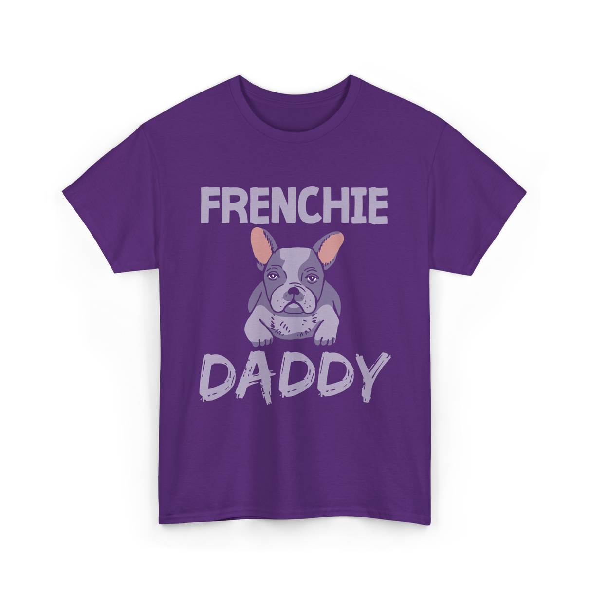 Frenchie Daddy Bulldogs T-Shirt - Purple