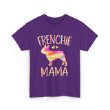 Frenchie Mama Colorful Bulldog T-Shirt - Purple