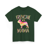 Frenchie Mama Colorful Bulldog T-Shirt - Forest Green