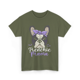 Frenchie Mama French Bulldog T-Shirt - Military Green