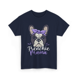 Frenchie Mama French Bulldog T-Shirt - Navy