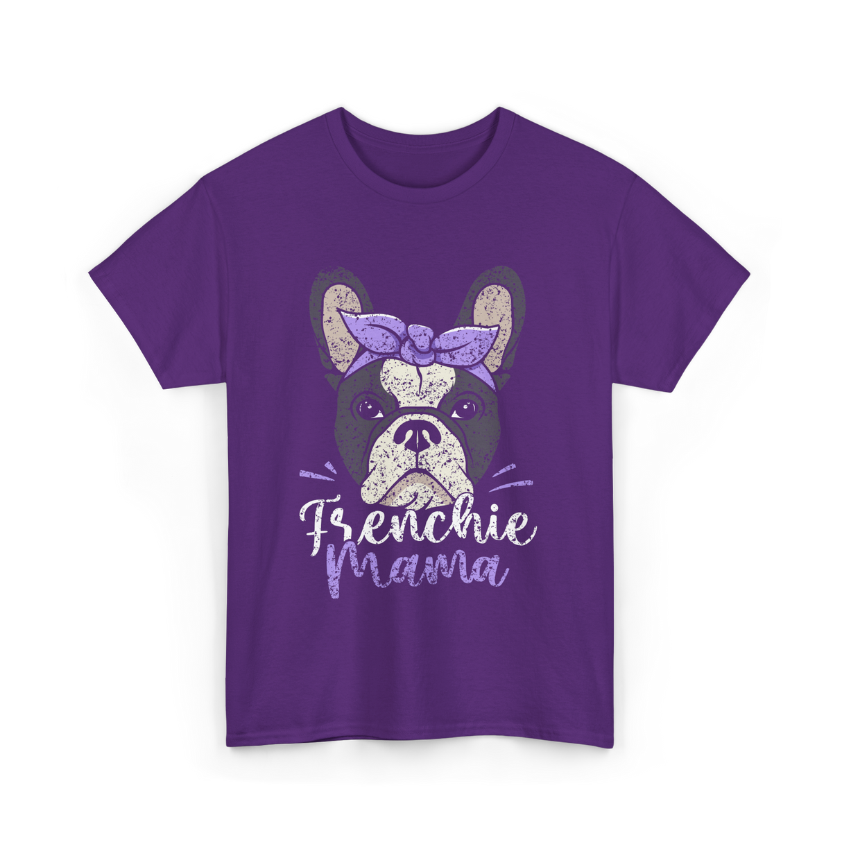 Frenchie Mama French Bulldog T-Shirt - Purple