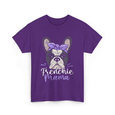 Frenchie Mama French Bulldog T-Shirt - Purple