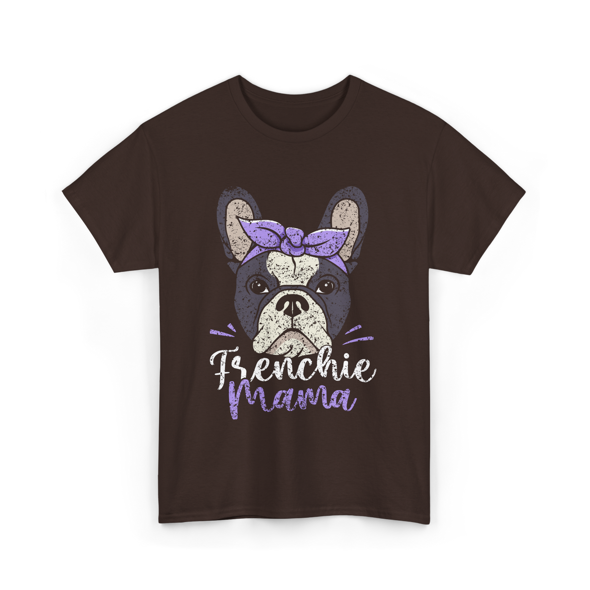 Frenchie Mama French Bulldog T-Shirt - Dark Chocolate