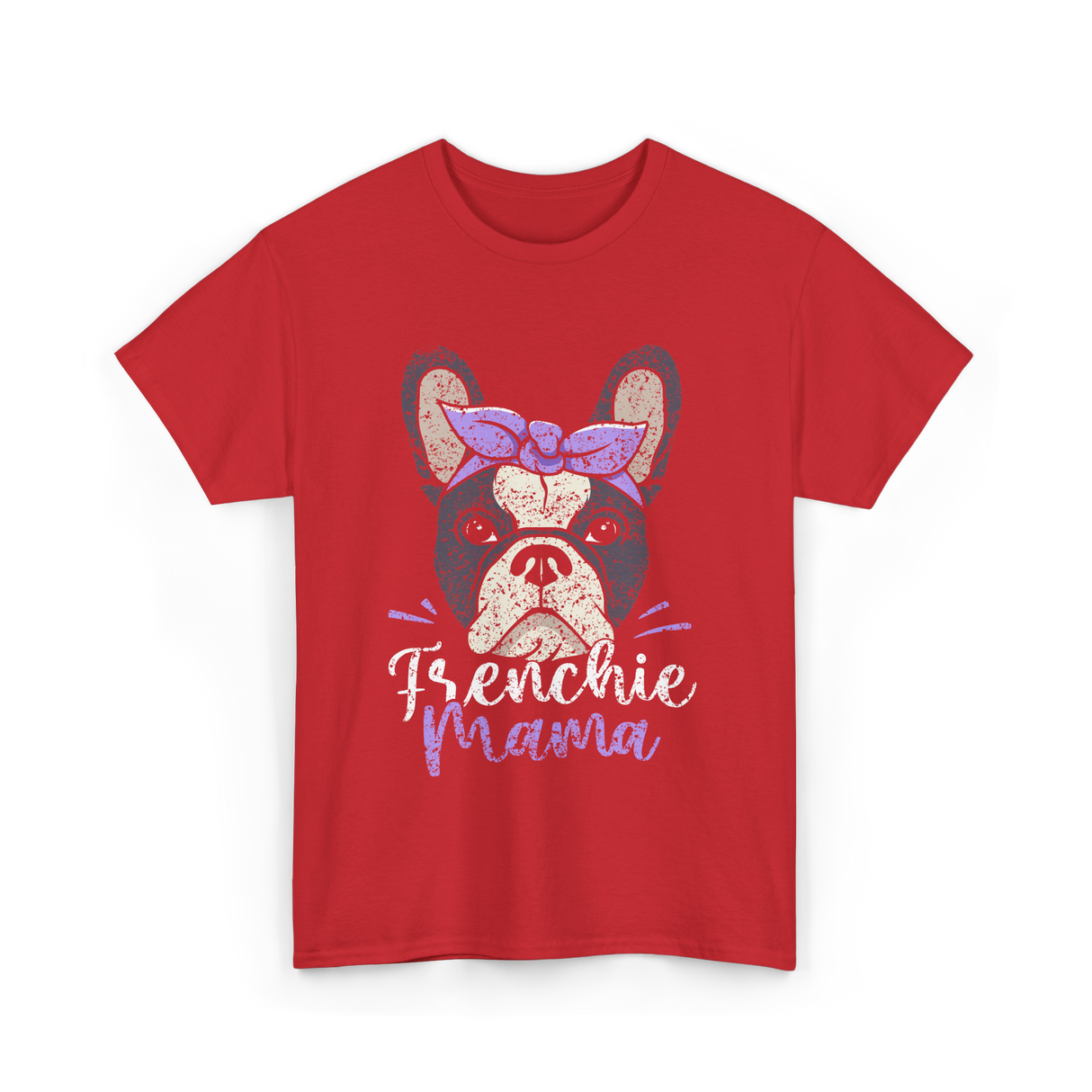 Frenchie Mama French Bulldog T-Shirt - Red