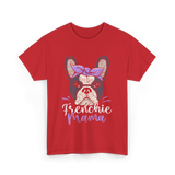 Frenchie Mama French Bulldog T-Shirt - Red