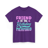 Friend Mermaid Birthday Party T-Shirt - Purple