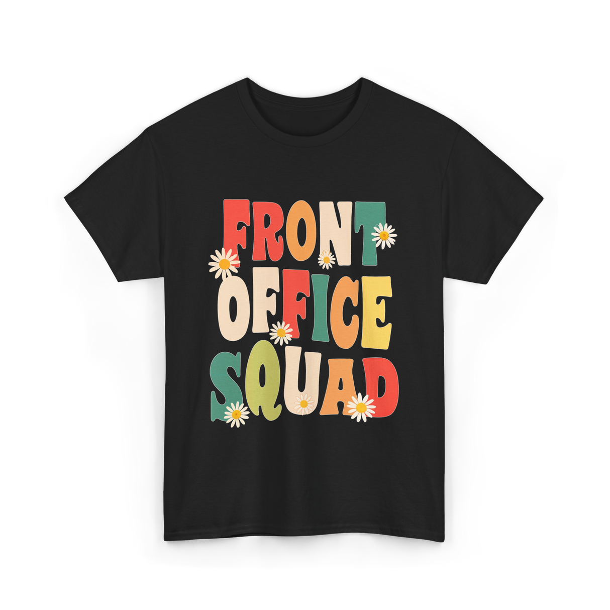 Front Office Squad Administrative Team T-Shirt - Black