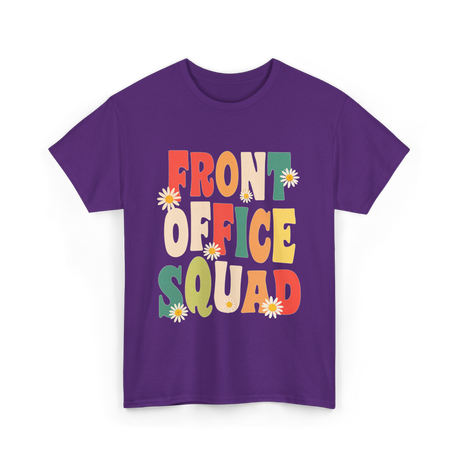 Front Office Squad Administrative Team T-Shirt - Purple