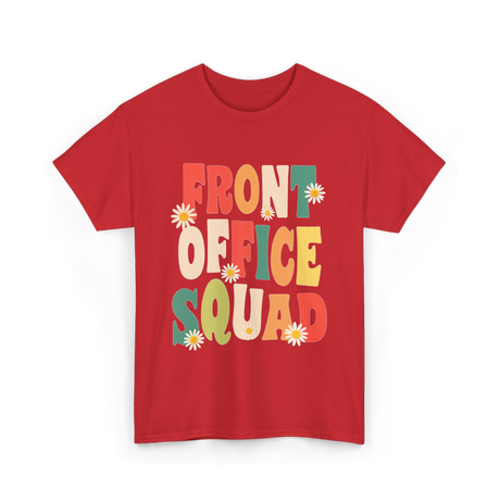 Front Office Squad Administrative Team T-Shirt - Red