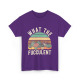 Fucculent Cactus Succulent Gardening T-Shirt - Purple