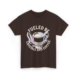 Fueled By Crystals Coffee Spiritual T-Shirt - Dark Chocolate