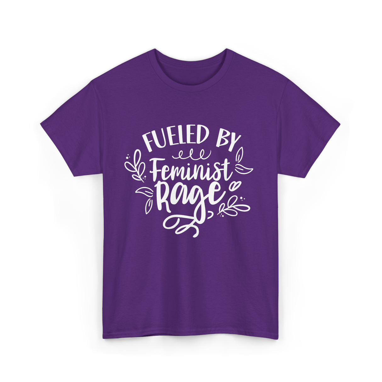 Fueled By Feminist Rage Feminism T-Shirt - Purple