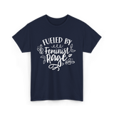 Fueled By Feminist Rage Feminism T-Shirt - Navy