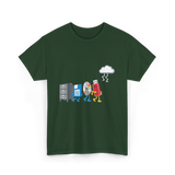 Funny Data Storage Geek Technology T-Shirt - Forest Green