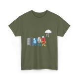 Funny Data Storage Geek Technology T-Shirt - Military Green