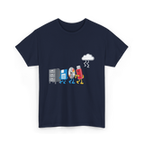 Funny Data Storage Geek Technology T-Shirt - Navy