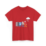 Funny Data Storage Geek Technology T-Shirt - Red