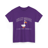 Silly Goose On The Loose Goose T-Shirt - Purple