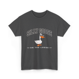 Silly Goose On The Loose Goose T-Shirt - Dark Heather