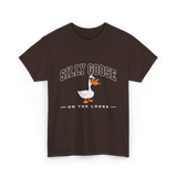 Silly Goose On The Loose Goose T-Shirt - Dark Chocolate