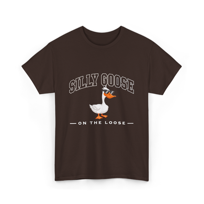 Silly Goose On The Loose Goose T-Shirt - Dark Chocolate