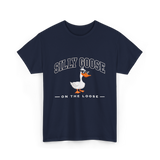 Silly Goose On The Loose Goose T-Shirt - Navy